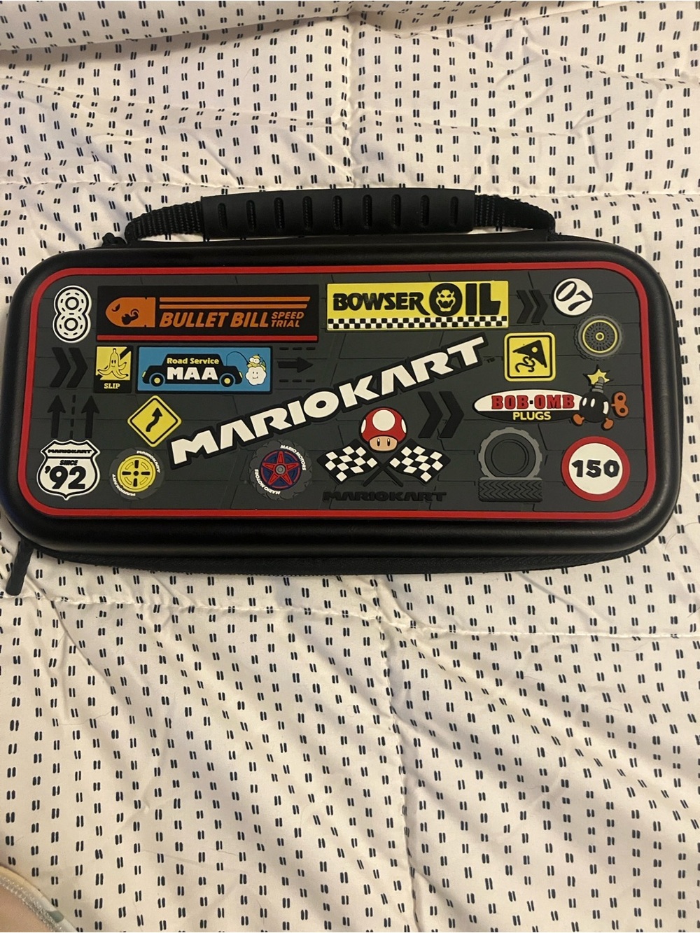 Nintendo Mario Kart Switch Black Travel Case